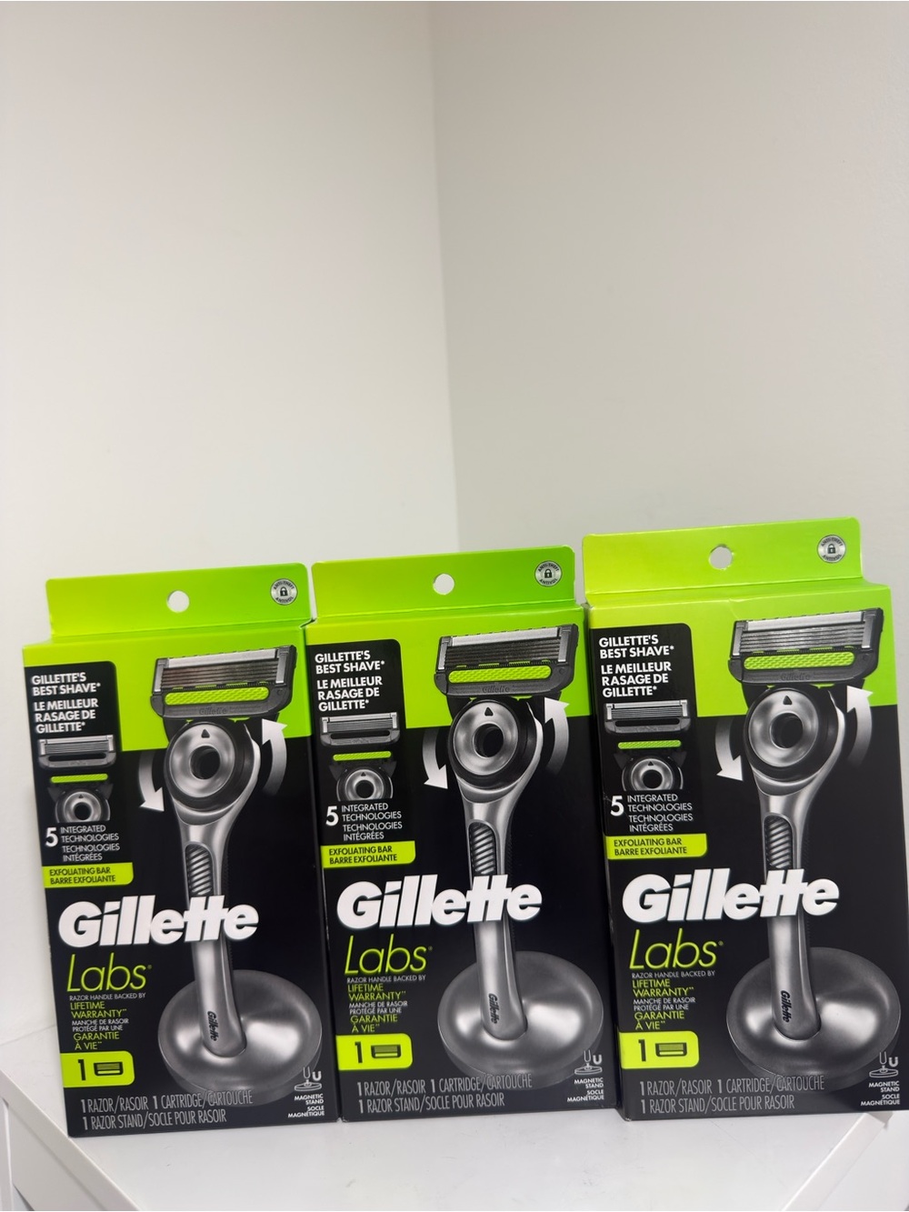 3 pack of GilletteLabs Men's Razor - Brand New
